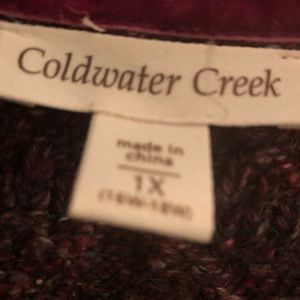 Cold water creek short sleeve sweater